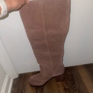 Tall Brown Boots (wide calf) size 8.5 - Never Worn
